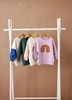 Lassig Bluza z bawełny organicznej GOTS Little Gang Rainbow lilac 7-12 m-cy