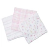 Lulujo Kocyk Muślinowy Pink Floral 3 szt