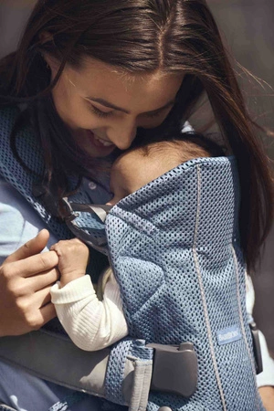BABYBJORN ONE AIR 3D MESH - nosidełko, Niebieski