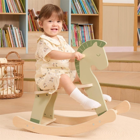 VIGA Drewniany Konik na Biegunach