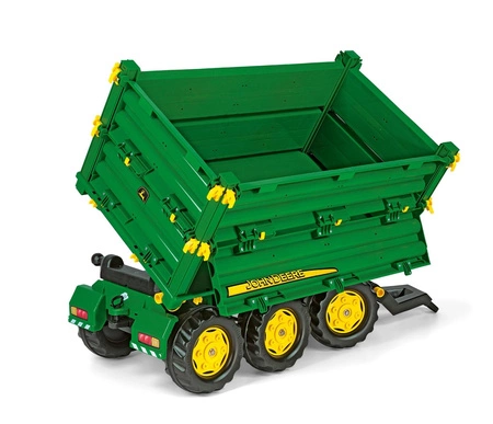 Rolly Toys rollyMulti Trailer - Przyczepa Wywrotka Rolly Multi John Deere 3 osiowa
