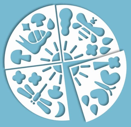 Auzou Zestaw artystyczny z kredą i szablonami 505802