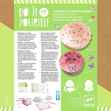 Zrób to sam - PAPIEROWE MISECZKI RÓŻOWE DJ07982