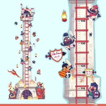 Naklejka miarka wzrostu WIEŻA RYCERSKA DD4040