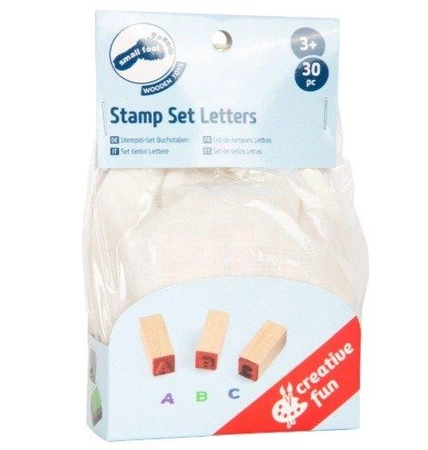 Zestaw stempli "Literki", 8140-small foot - pieczątki dla dzieci