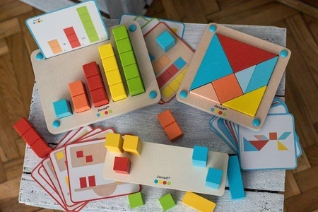 Drewniana układanka Tangram Essentiel, Janod