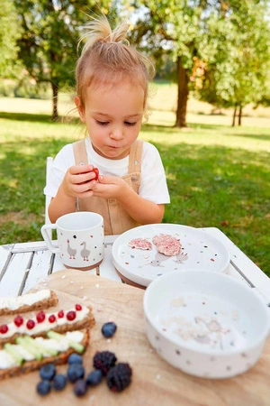 Lassig Komplet naczyń z porcelany Tiny Farmer Owieczka/Gąska