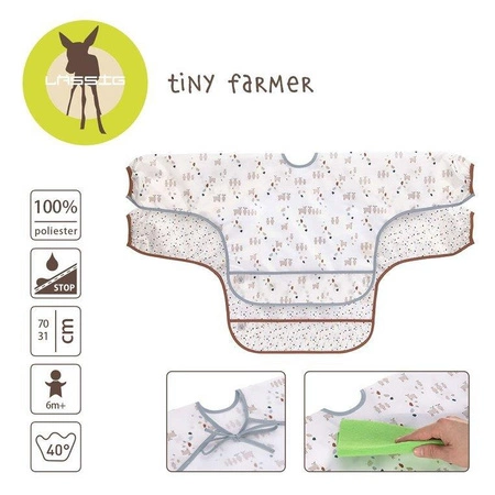 Lassig Zestaw śliniaków z długim rękawem 6m+ Tiny Farmer Owieczka