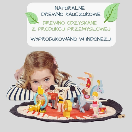 Mata z drewnianymi zabawkami - Akrobaci, Tender Leaf Toys
