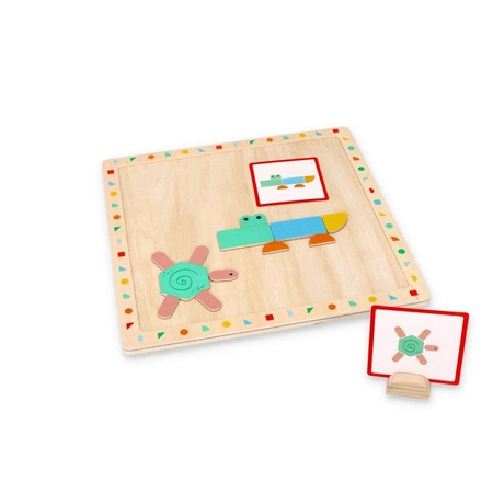 Układanka magnetyczna z kształtami