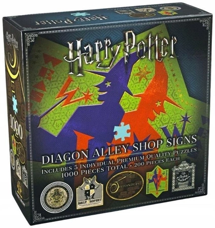 puzzle Harry Potter - szyldy sklepów z ulicy Pokątnej (1000 elementów)