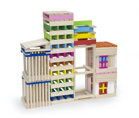 Viga Drewniane Klocki konstrukcyjne Budynki