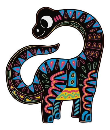 Zestaw kreatywny Do zdrapywania Dinozaury 5+, Janod