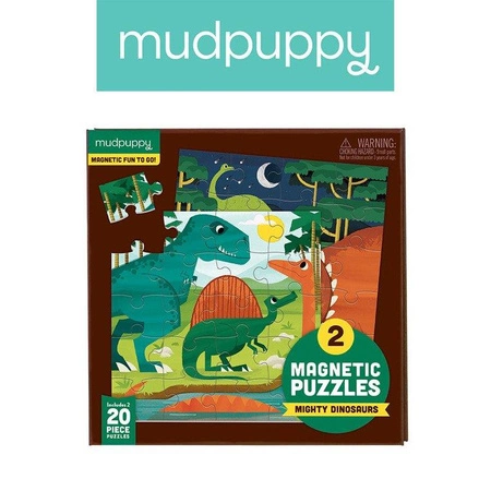 Mudpuppy Puzzle magnetyczne Dinozaury 4+