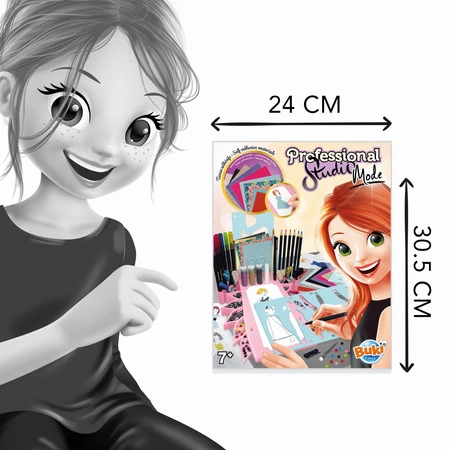 Buki projektantka mody studio zestaw do projektowania ubrań prezent 7+