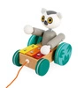 Drewniany lemur z cymbałkami do ciągnięcia Tropik 18m+, Janod