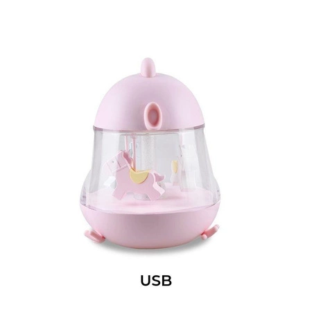 Kurczaczek Lampka z Pozytywką Różowa Rabbit&Friends