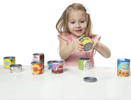 Puszki do zabawy w sklep spożywczy 10 el. Let's Play House! Melissa and Doug 14088-MD