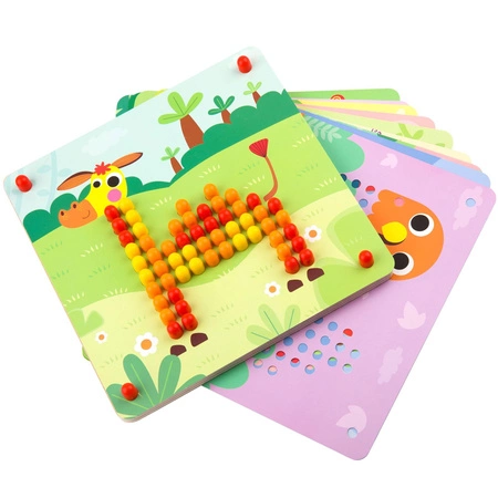 TOOKY TOY Układanka z Pinezkami Kołki Wpinaczka