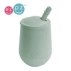 EZPZ Silikonowy kubeczek ze słomką Mini Cup + Straw Training System 120 ml pastelowa zieleń