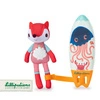 LILLIPUTIENS Magiczna przytulanka do kąpieli surfer Lisiczka Alice 12 m+