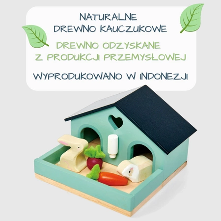 Drewniane figurki do zabawy - króliczki, Tender Leaf Toys