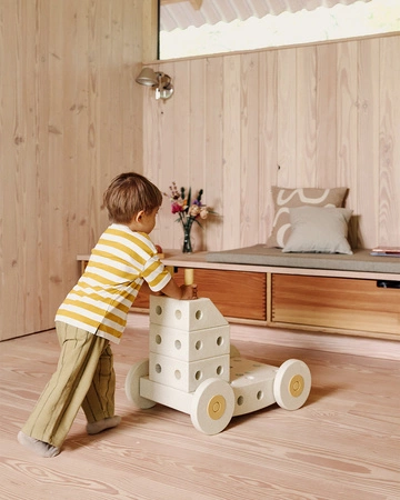 MODU Dreamer set – Kreatywne klocki rozwijające motorykę dużą, Sand Grey / Honey Yellow