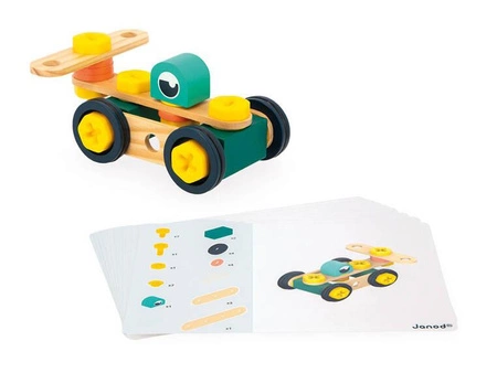 Zestaw konstruktora 100 elementów Brico'kids 3+, Janod