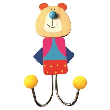 Drewniany wieszak miś