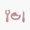 EZPZ Zestaw silikonowych gryzaków sensomotorycznych Oral Development Tools pastelowy róż