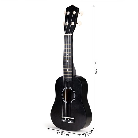 Gitara ukulele dla dzieci drewniana 4 struny nylonowe