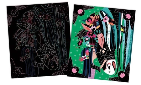 Zestaw kreatywny Do zdrapywania Konie i jednorożce 7+, Janod