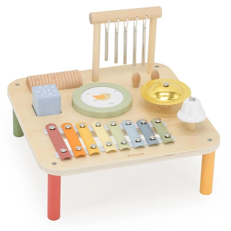 Viga Drewniany Stolik Edukacyjny Muzyczny Sensoryczny 7W1