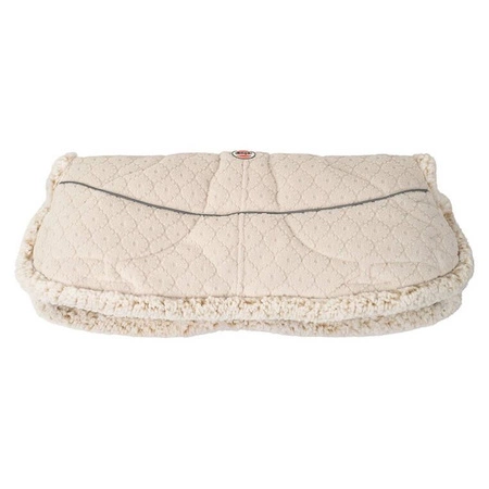 Lodger Polarowa mufka do wózka jasnobeżowa Fleece Birch