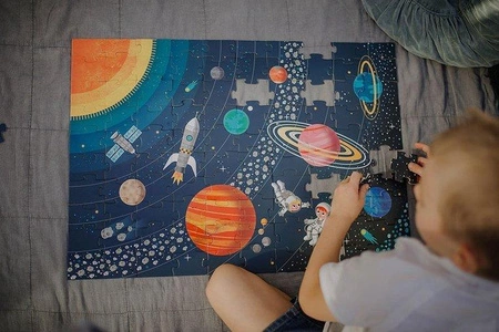 Puzzle edukacyjne Układ słoneczny 100 elementów 5+, Janod