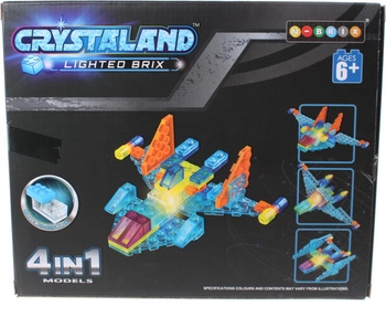 Klocki swiecace LED 4w1 pojazd kosmiczny