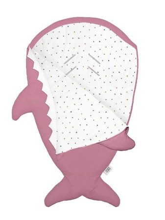 Baby Bites Śpiworek light Shark (1-18 m) Flies Pink