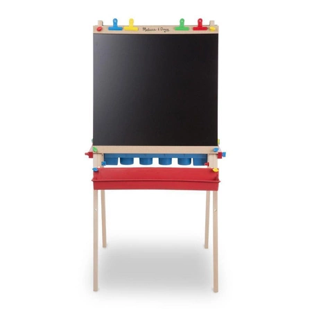 Drewniana tablica edukacyjna i sztaluga z regulacją Deluxe Melissa & Doug 11282 drewniane tablice edukacyjne
