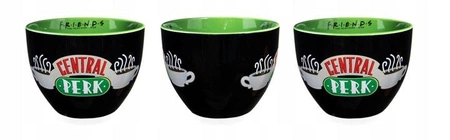 Przyjaciele - kubek do cappuccino Huggy Mug Central Perk czarny