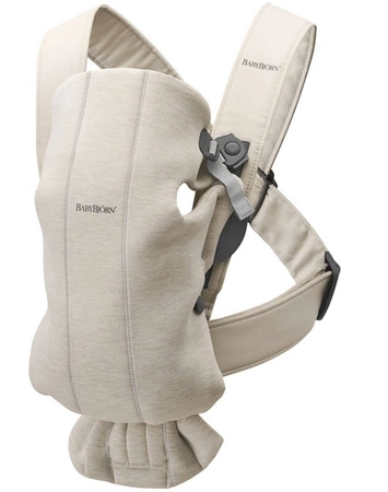 BABYBJORN MINI 3D Jersey – nosidełko, Jasny beż
