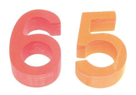 Cyfry z klepsydrą, kolorowe, 3+, Grimm's