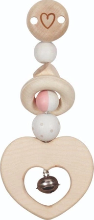 Zawieszka z dzwoneczkiem Serduszko 65217-Goki Baby, akcesoria dla niemowląt