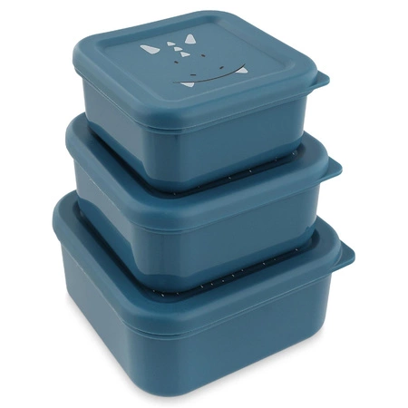 Zestaw pojemników na przekąski 3 szt. – Triceratops Trixie Baby