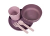 B-Zestaw naczyń 5 elem. BIOplastik CPLA purplepink