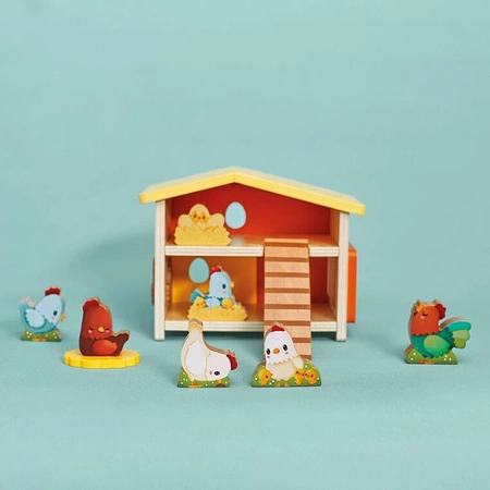 Drewniany domek Farma Mój pierwszy kurnik 18 m+, Janod