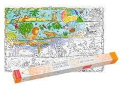 Kolorowanka podłogowa XXL - SAFARI 4l+ MONUMI