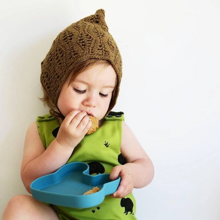 Zamykany silikonowy pojemnik Króliczek We Might Be Tiny - Yellow