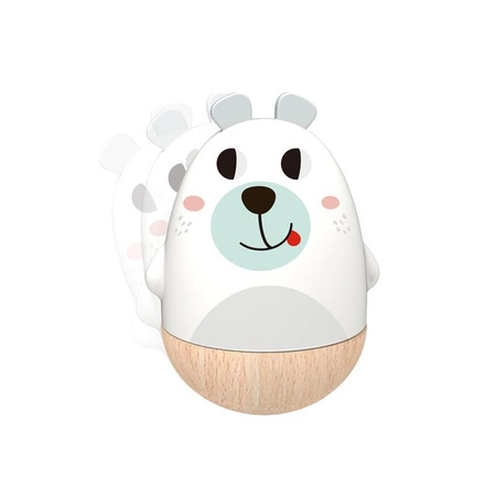 TOOKY TOY Drewniana Grzechotka Zabawka Muzyczna Figurka Miś dla Dzieci
