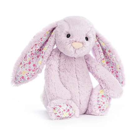 JellyCat - Króliczek Kwieciste Uszy Fioletowy 31 cm