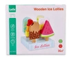 Drewniane lody na patyku